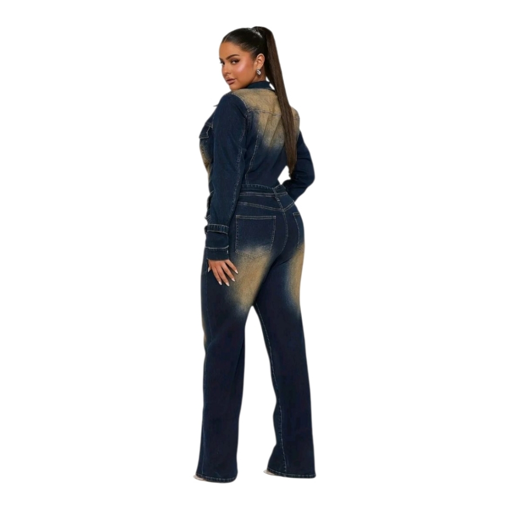 Faded Company Women's Denim Jumpsuit - Picture 4 of 4